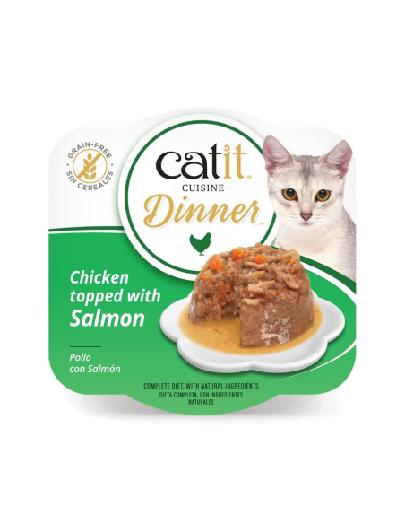Catit Cuisine Dinner de Pollo con Salmón 75gr