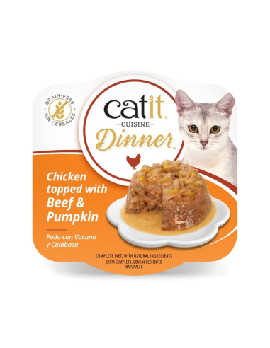 copy of Catit Cuisine Dinner de Pollo con Vacuno y Calabaza 75gr