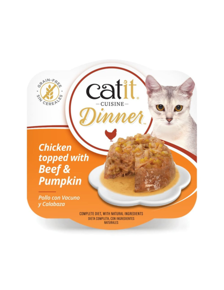 copy of Catit Cuisine Dinner de Pollo con Vacuno y Calabaza 75gr