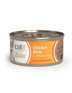 Catit Trocitos de carne de Pollo en salsa para gatos Cuisine Bites