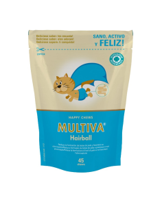 Multiva Hairball 45 Chews Para Gatos
