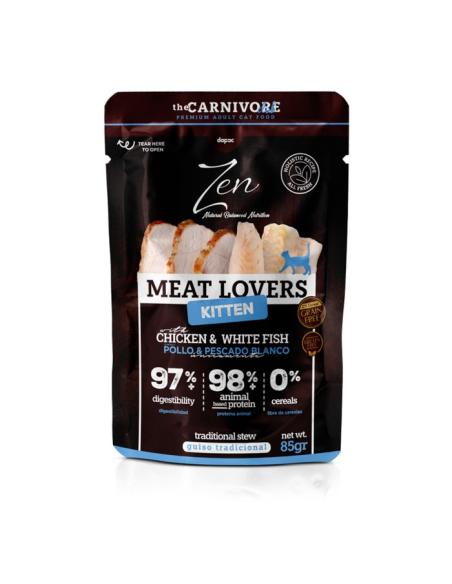 Zen Cat Pouches Meat Lovers Kitten Pollo 85 gr