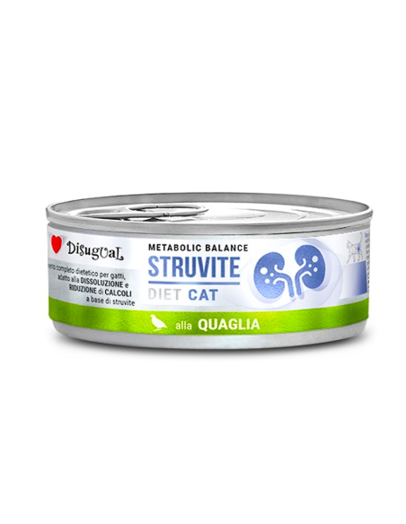 Disugual Diet Lata Struvite de Codorniz para Gatos 85gr