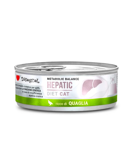 Disugual Diet Lata Hepatic de Codorniz para Gatos 85 gr