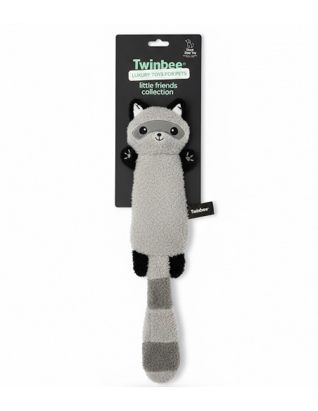 Twinbee - Peluche Mapache 45cm con cuerda