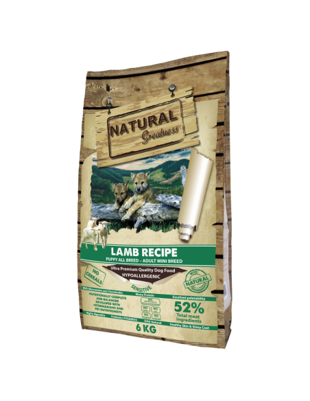 Natural Greatness Dog Receta Sensitive Cordero Mini Starter Puppy & Mini Adult Monoproteina