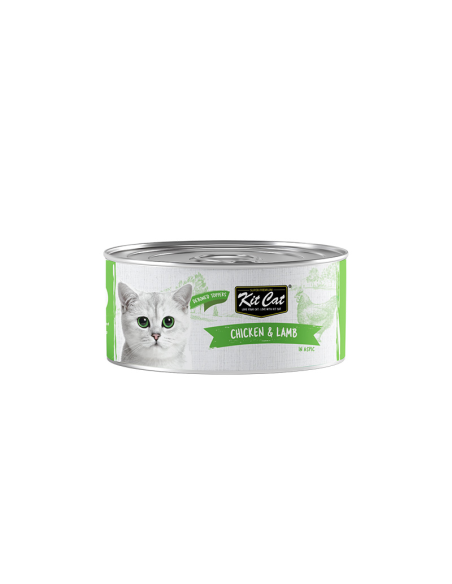 KIT CAT Gelatina Lata Toppers - Pollo, Atún Y Cordero 70gr.