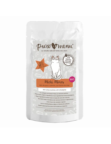 Menú Michi Mimos BIO (Pavo y Salmón) 100gr