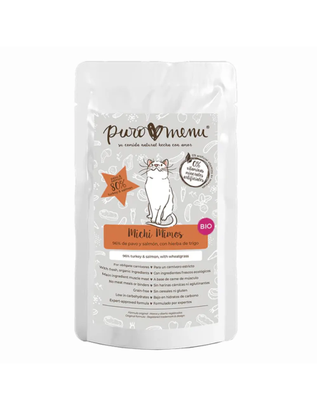 Menú Michi Mimos BIO (Pavo y Salmón) 100gr