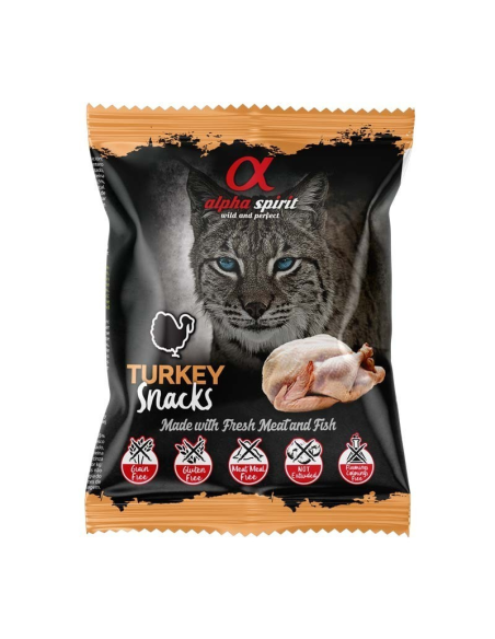 Alpha Spirit Snack de Pavo Gato 50 Gr