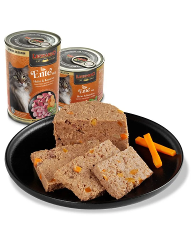 Leonardo Superior Lata Pato con Pollo y Zanahorias para Gatos 200gr