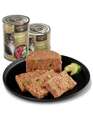 Leonardo Superior Lata Caballo con Calabazin para Gatos 200gr