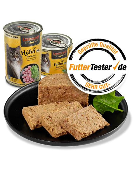 Leonardo Superior Lata Pollo y Espinacas para Gatos 200gr