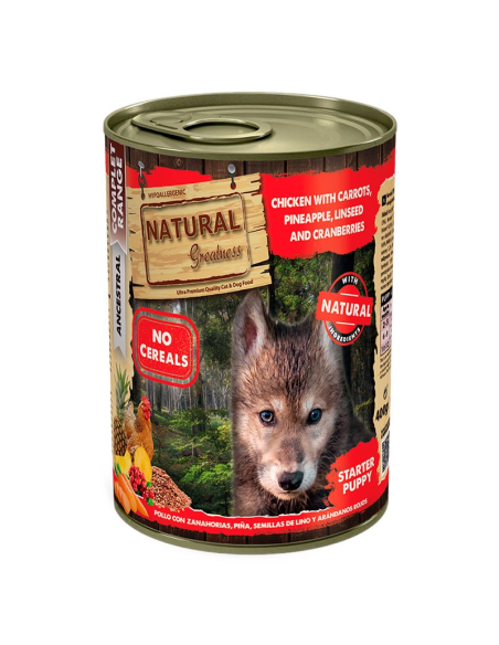 Natural Greatness Puppy Starter Pollo con Zanahorias 400 GR