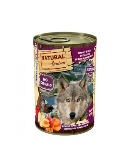 Natural Greatness Pato y Conejo con Manzana 400 gr