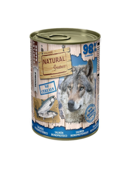 Natural Greatness Monoproteico Salmón lata para perros 400gr
