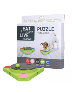 Puzzle Eat Slow Live Longer triangular