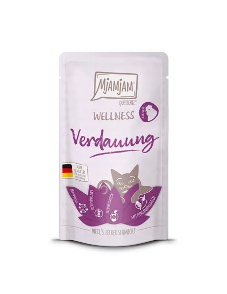 MJAMJAM WELLNESS Digestión – Pollo Pouch de 125 g