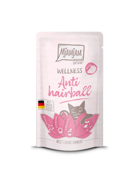 MJAMJAM WELLNESS Antibolas de Pelo – Vacuno Pouch de 125 g