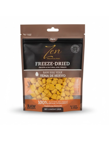 ZEN Freeze Dried Yema de huevo cruda cortada y liofilizada