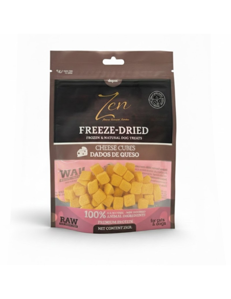 ZEN Freeze Dried Snacks de cubos de queso liofilizados