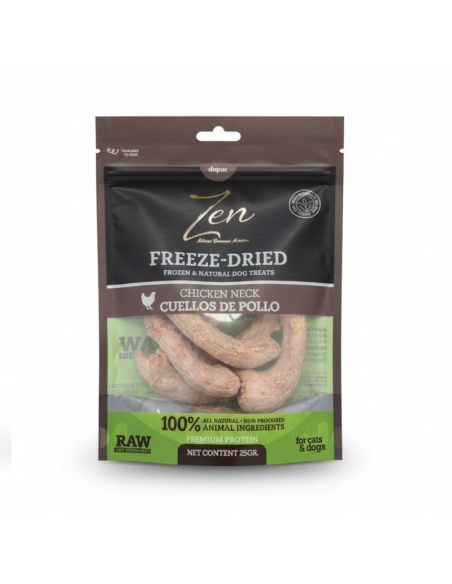 ZEN Freeze Dried Snacks de cuellos de pollo liofilizados