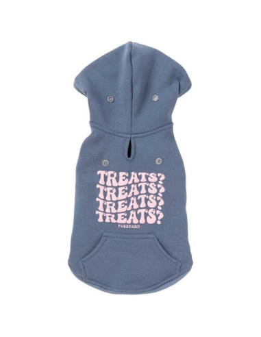 FUZZYARD Sudadera con capucha para perro azul TALLA 6