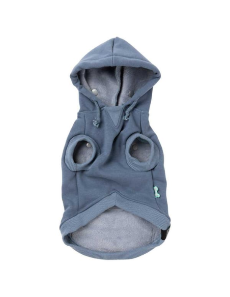 FUZZYARD Sudadera con capucha para perro azul TALLA 6