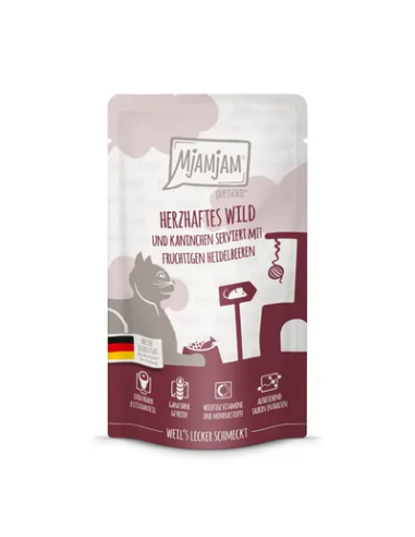 MjAMjAM Venado sustancioso & conejo con arándanos 125gr