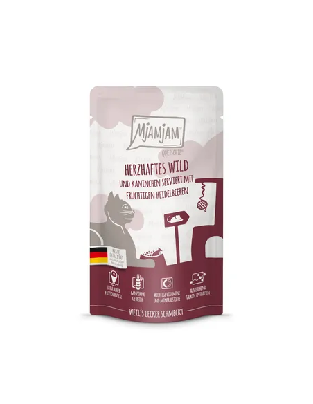 MjAMjAM Venado sustancioso & conejo con arándanos 125gr