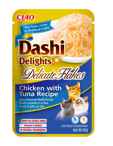 Churu dashi delicate flakes pollo atún 40gr