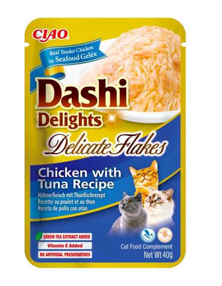 Churu dashi delicate flakes pollo atún 40gr