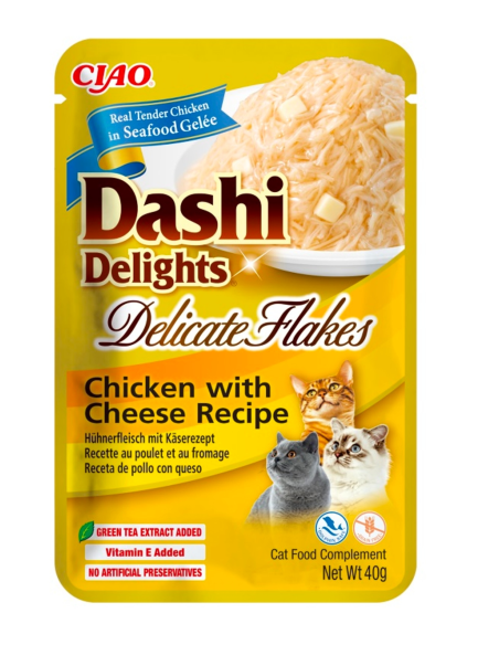 Churu dashi delicate flakes pollo queso 40gr