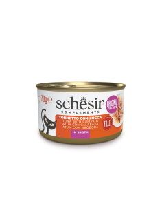 Schesir CAT Lata Atún con Calabaza en Caldo 70gr