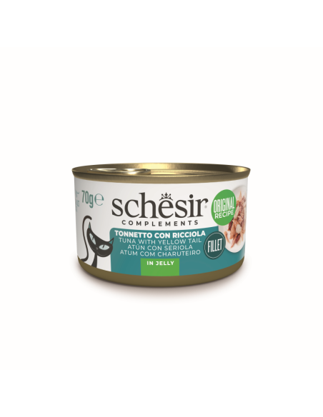Schesir CAT Lata Atún con Seriola en Gelatina 70gr