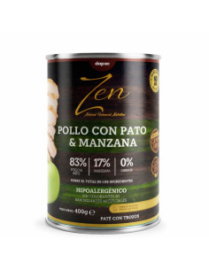 Zen paté hipoalergénico Pollo con pato y manzana - 400gr