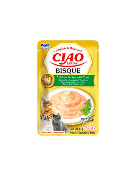 CHURU CAT ENTREE BISQUE POLLO CON ATUN