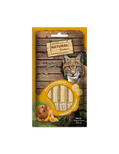 Natural Greatness Crema de Pollo con Calabaza para Gatos