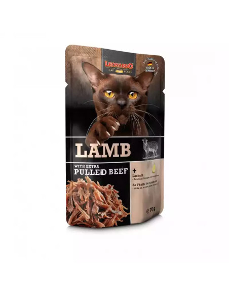 Leonardo Pulled Cordero con Extra de Ternera 70g