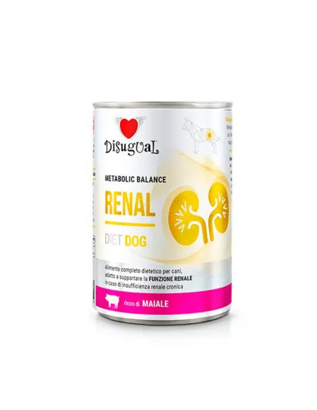 Disugual Diet Renal Cerdo Lata para Perros 400gr