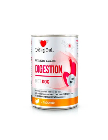 Disugual Diet Digestion Low Fat Pavo Lata para Perros 400gr