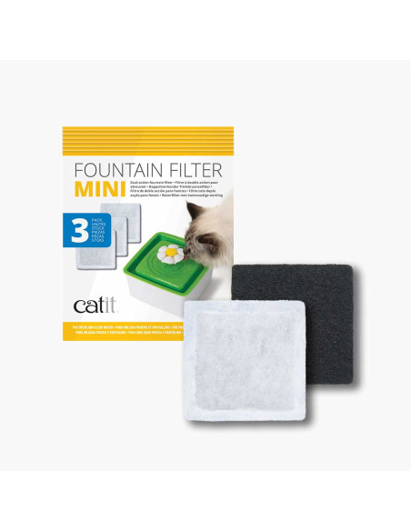 Filtros para la Catit Mini Flower Fountain – Pack de 3