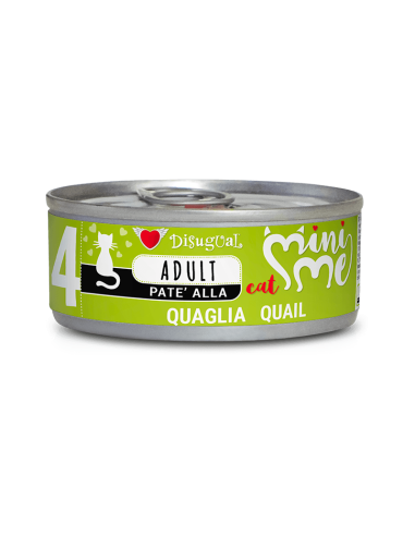 Disugual MiniMe Lata nº4 Adulto de Codorniz para Gatos 85gr