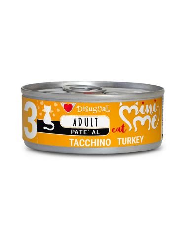 Disugual MiniMe Lata nº3 Adulto de Pavo para Gatos 85gr