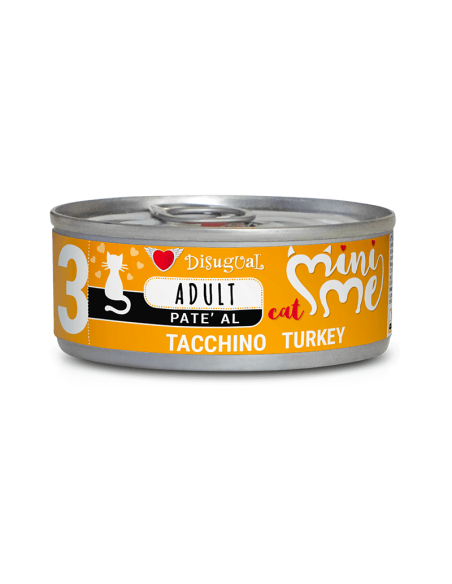 Disugual MiniMe Lata nº3 Adulto de Pavo para Gatos 85gr