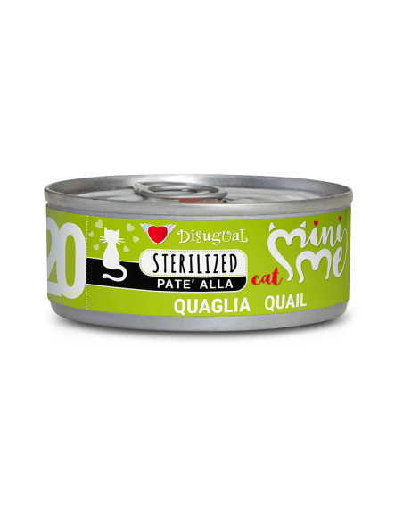 Disugual MiniMe Lata nº20 Sterilised de Codorniz para Gatos 85gr