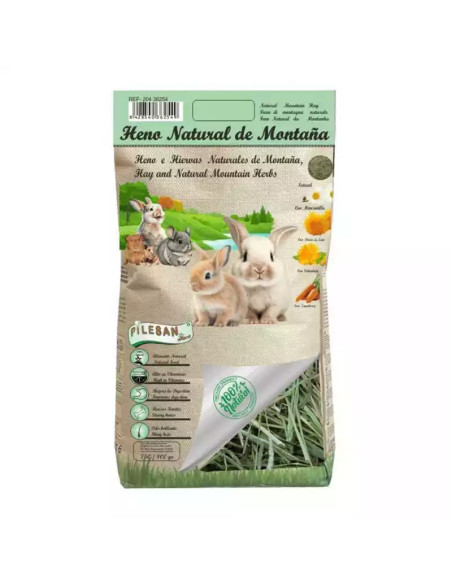 Heno Natural Pilesan para Roedores y Conejos 800gr