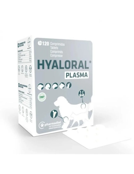 Hyaloral Plasma 120 Comprimidos | Condroprotector para Perros y Gatos