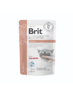 Brit RENAL Gravy Salmón para gatos 85gr