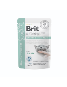 Brit URINARY & STRESS RELIEF Gravy Pavo para gatos 85gr